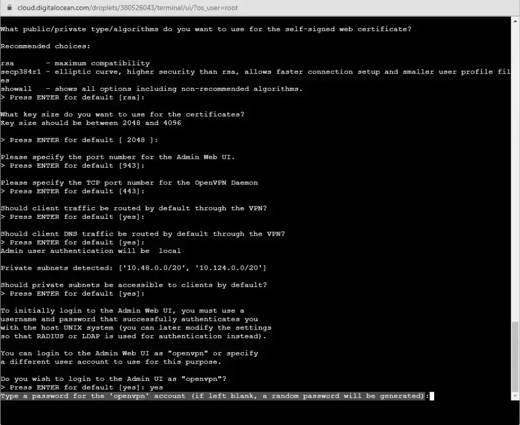 VPN sunucusu yapılandırması için yönerge-2